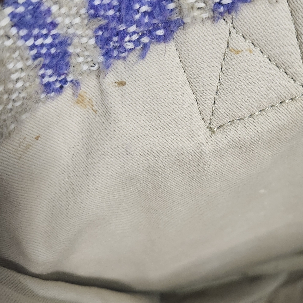 Sandro Purple and Tan Fringed Tote Bag - Picture 16 of 16